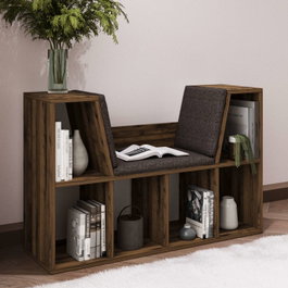 Hanah Home Estantería Livora Rustic Walnut